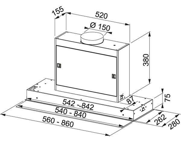 Вытяжка Franke FMPOS 908 BI X нержавеющая сталь купить с доставкой по Москве и Московской области в интернет-магазине АваТехно