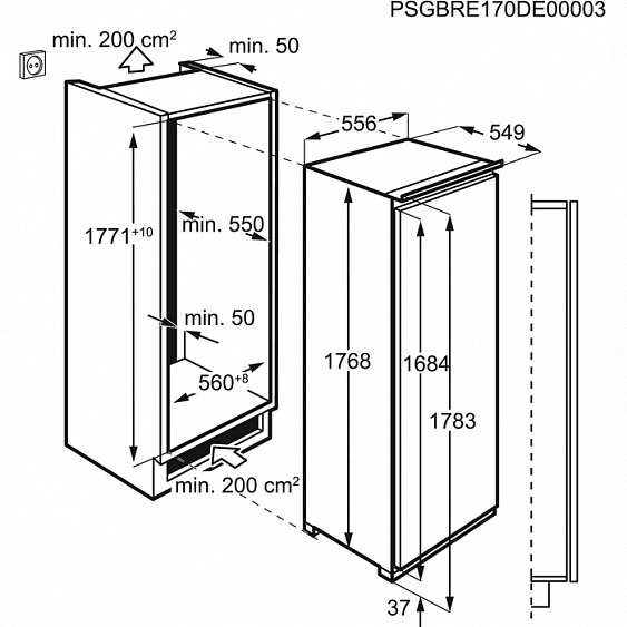 Морозильная камера AEG ABR81816NC купить с доставкой по Москве и Московской области в интернет-магазине АваТехно