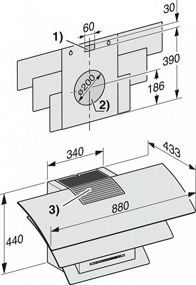 Вытяжка MIELE DA7198W GRGR графитовый серый купить с доставкой по Москве и Московской области в интернет-магазине АваТехно