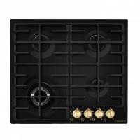 Газовая поверхность MAUNFELD mghe.64.74rig_black enamel (черная эмаль (антрацит)+золото)