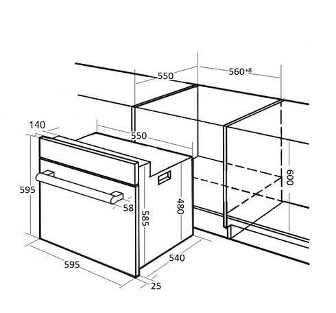 Духовой шкаф KUPPERSBERG SR 609 C Bronze купить с доставкой по Москве и Московской области в интернет-магазине АваТехно