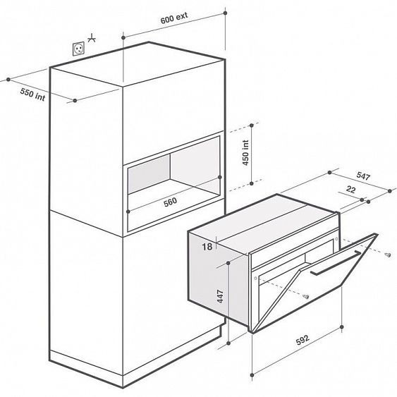 Микроволновая печь DE DIETRICH DKE7220X купить с доставкой по Москве и Московской области в интернет-магазине АваТехно