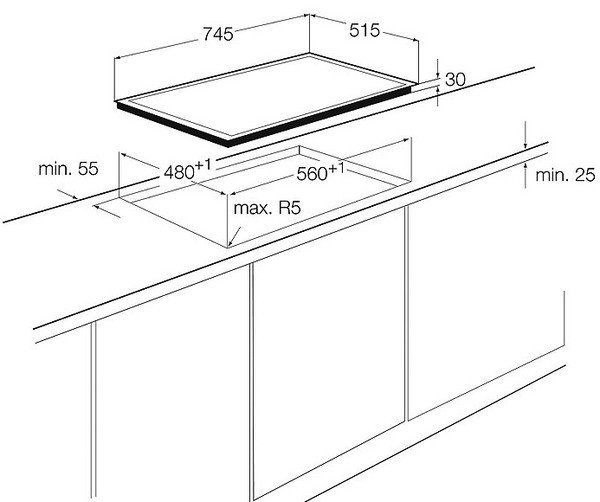 Поверхность AEG hg 755420 um купить с доставкой по Москве и Московской области в интернет-магазине АваТехно