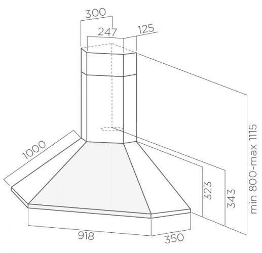 Вытяжка ELICA ACUTA IX/F/100 купить с доставкой по Москве и Московской области в интернет-магазине АваТехно