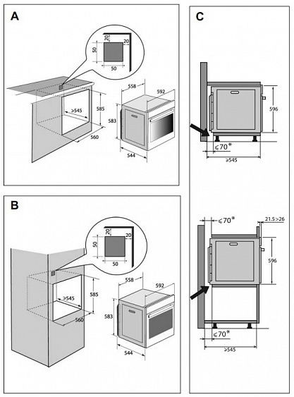 Духовой шкаф DE DIETRICH DOP7200BM купить с доставкой по Москве и Московской области в интернет-магазине АваТехно