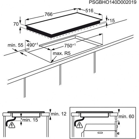 Поверхность AEG HKH 81700 XB купить с доставкой по Москве и Московской области в интернет-магазине АваТехно