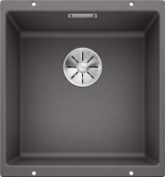 Кухонная мойка BLANCO SUBLINE 400-U SILGRANIT темная скала с отв.арм. InFino (арт.523423)
