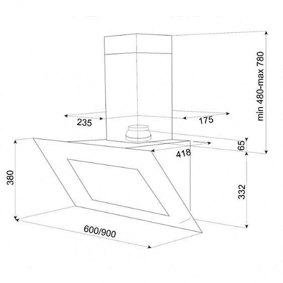 Вытяжка TEKA DVT 650 black купить с доставкой по Москве и Московской области в интернет-магазине АваТехно
