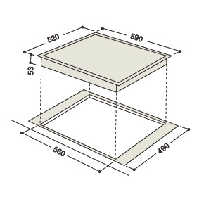 Поверхность HOTPOINT-ARISTON kio 633 t z купить с доставкой по Москве и Московской области в интернет-магазине АваТехно