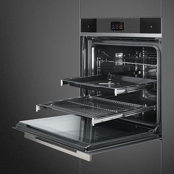 Встраиваемый электрический духовой шкаф Smeg SFP6104WTPN купить с доставкой по Москве и Московской области в интернет-магазине АваТехно