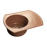 Мойка GRANFEST Rondo GF-R650L (650х500) Терракот 307 с крылом 432899