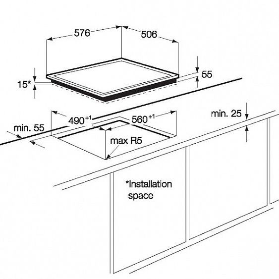 Поверхность ZANUSSI zei 56640 xb купить с доставкой по Москве и Московской области в интернет-магазине АваТехно