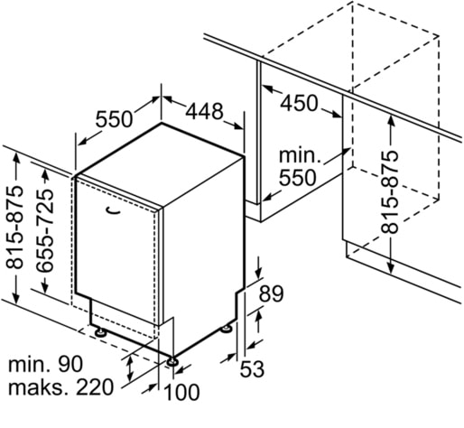 Встраиваемая посудомоечная машина Siemens SR 635X01 ME купить с доставкой по Москве и Московской области в интернет-магазине АваТехно