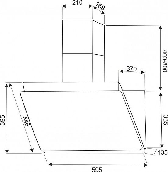 Вытяжка EXITEQ EX-1126 black купить с доставкой по Москве и Московской области в интернет-магазине АваТехно