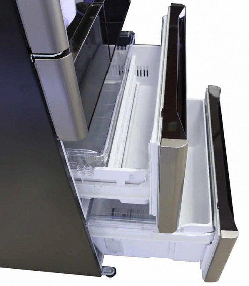 Холодильник  HITACHI R-G630GU XK (Crystal Black) купить с доставкой по Москве и Московской области в интернет-магазине АваТехно