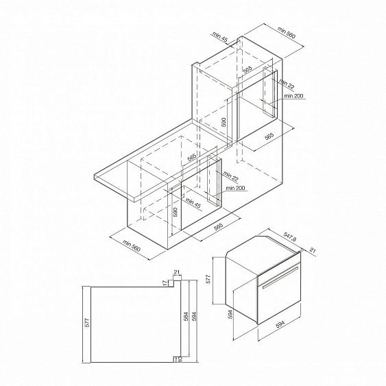 ДУХОВОЙ ШКАФ GRAUDE BMP 60.3 SE купить с доставкой по Москве и Московской области в интернет-магазине АваТехно