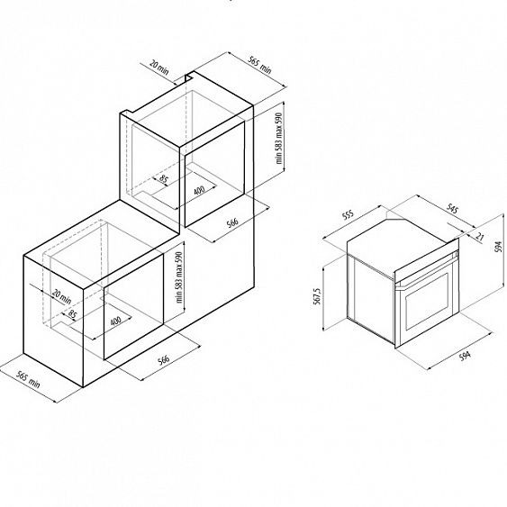 Электрический духовой шкаф EXITEQ f107six-pt купить с доставкой по Москве и Московской области в интернет-магазине АваТехно