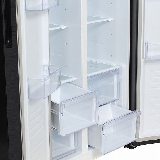 Холодильник HYUNDAI CS4505F черная сталь купить с доставкой по Москве и Московской области в интернет-магазине АваТехно