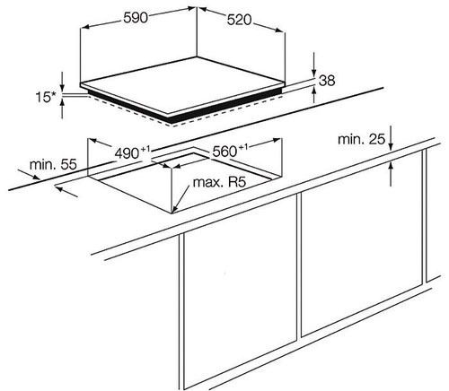Поверхность ELECTROLUX ehf 56343 fk купить с доставкой по Москве и Московской области в интернет-магазине АваТехно
