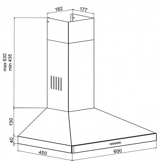 Вытяжка SCHAUB LORENZ SLD WB6724 купить с доставкой по Москве и Московской области в интернет-магазине АваТехно
