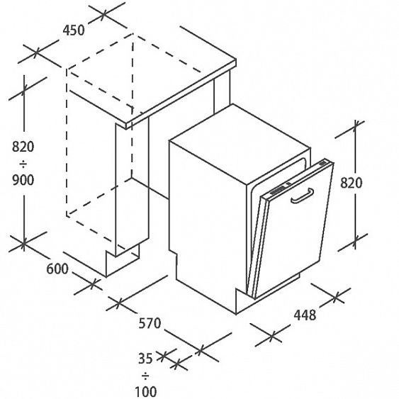 Посудомоечная машина Candy CDI 2L11453-07 купить с доставкой по Москве и Московской области в интернет-магазине АваТехно
