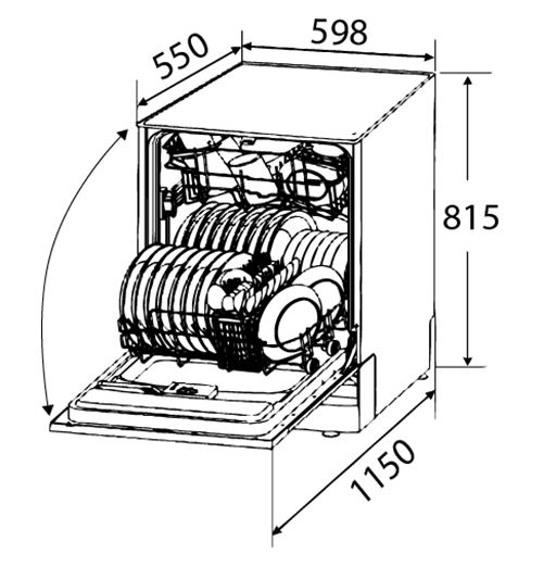 Посудомоечная машина ZIGMUND SHTAIN DW 129.6009 X купить с доставкой по Москве и Московской области в интернет-магазине АваТехно
