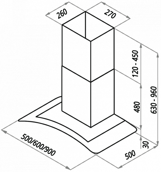 Вытяжка MAUNFELD ANCONA Plus 60 (C) белый/прозрачное стекло купить с доставкой по Москве и Московской области в интернет-магазине АваТехно