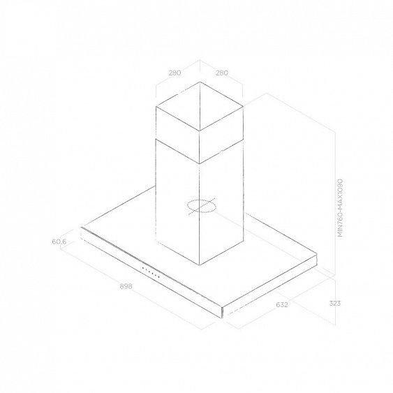 Вытяжка ELICA JOY ISLAND WHIX/A/90 купить с доставкой по Москве и Московской области в интернет-магазине АваТехно