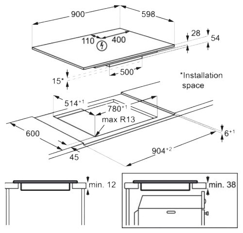 Варочная поверхность AEG IPK 94530 LB купить с доставкой по Москве и Московской области в интернет-магазине АваТехно