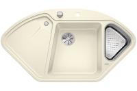 Кухонная мойка BLANCO DELTA II-F SILGRANIT клапан-автомат InFino® жасмин гранит 523674