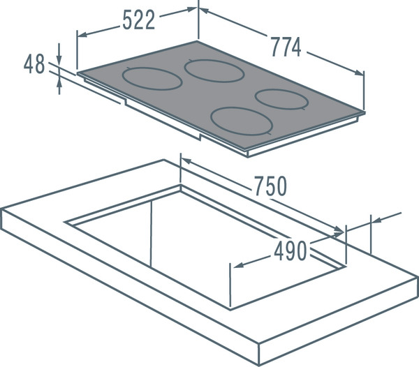 Поверхность GORENJE git 73 b купить с доставкой по Москве и Московской области в интернет-магазине АваТехно