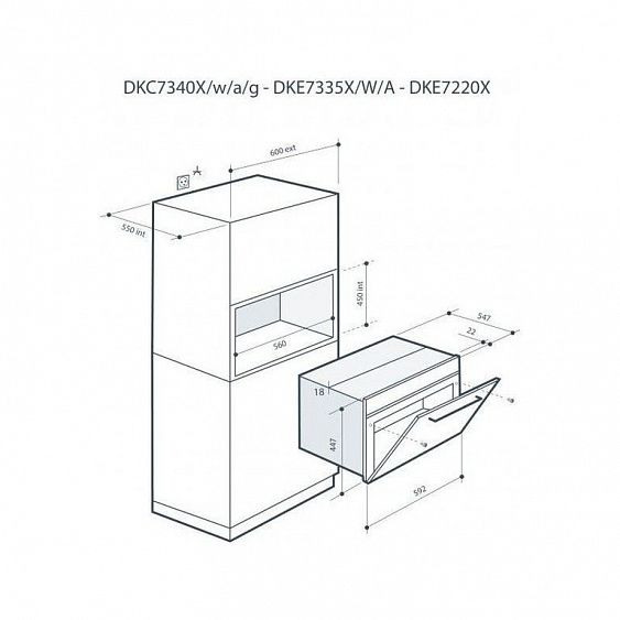 Микроволновая печь DE DIETRICH DKC7340X купить с доставкой по Москве и Московской области в интернет-магазине АваТехно
