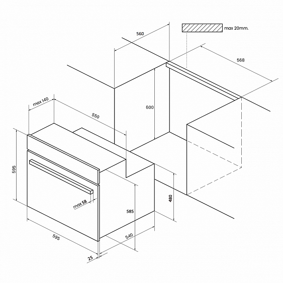 Духовой шкаф KUPPERSBERG HO 656 T купить с доставкой по Москве и Московской области в интернет-магазине АваТехно