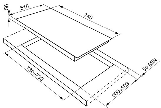 Поверхность SMEG pvn750 купить с доставкой по Москве и Московской области в интернет-магазине АваТехно