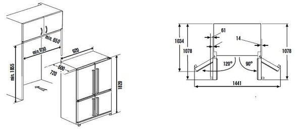 Холодильник KUPPERSBUSCH ke 9800-0-4t купить с доставкой по Москве и Московской области в интернет-магазине АваТехно