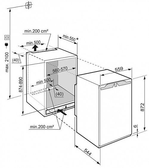 Холодильник LIEBHERR SIBP 1650 купить с доставкой по Москве и Московской области в интернет-магазине АваТехно