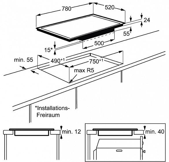 Поверхность AEG hk 884400 ig купить с доставкой по Москве и Московской области в интернет-магазине АваТехно