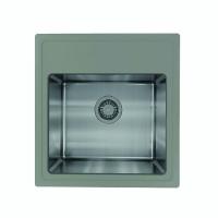 Кухонная мойка FLORENTINA Комби 480 серый шелк (21.455.B0480.307)