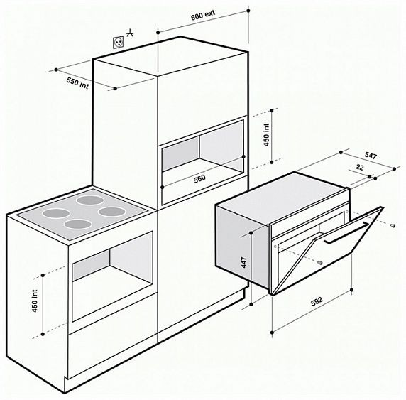 Духовой шкаф DE DIETRICH dme 1145 x купить с доставкой по Москве и Московской области в интернет-магазине АваТехно