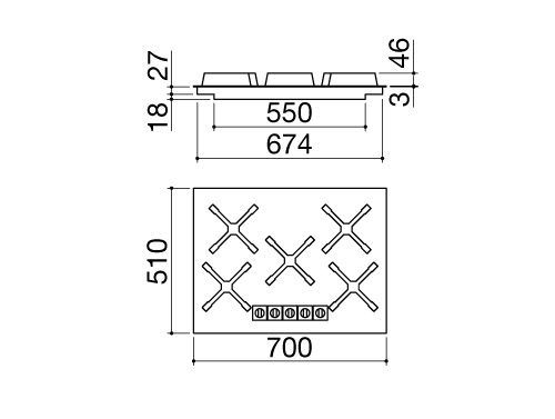 Варочная поверхность BARAZZA 1PUN75 купить с доставкой по Москве и Московской области в интернет-магазине АваТехно
