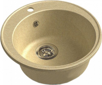 Кухонная мойка GRANFEST QUARZ GF-Z 08 D480 бежевый