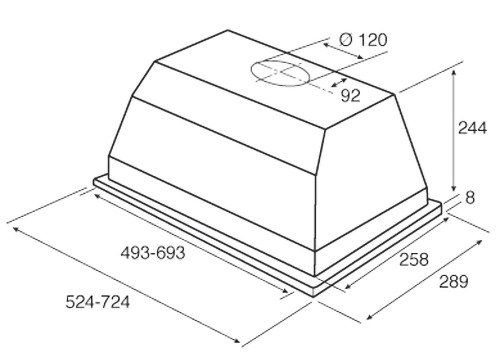 Вытяжка Jetair CA Extra inx-09 купить с доставкой по Москве и Московской области в интернет-магазине АваТехно