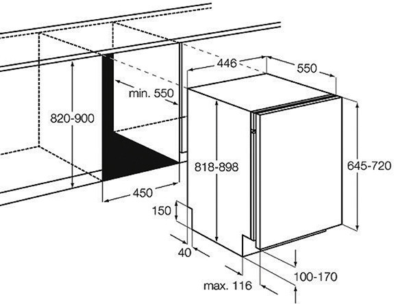 Посудомоечная машина AEG f 55400 vi0p купить с доставкой по Москве и Московской области в интернет-магазине АваТехно