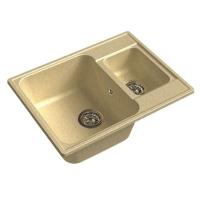 Кухонная мойка GRANFEST QUARZ GF-Z 09 бежевый