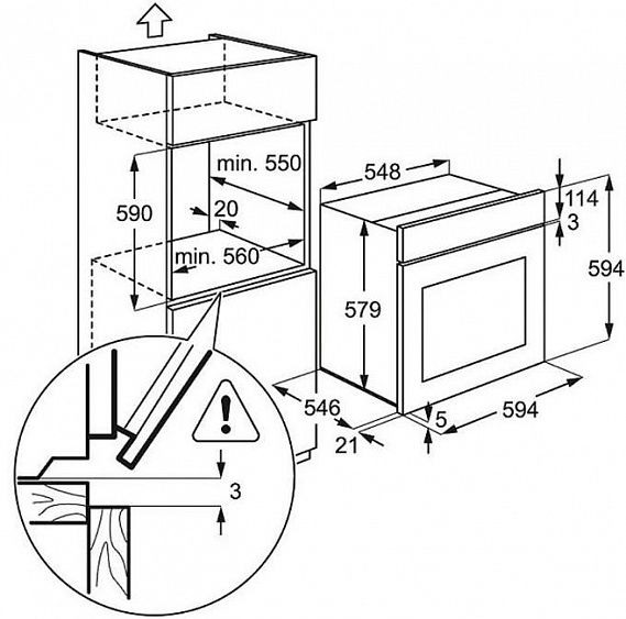 Духовой шкаф ELECTROLUX eob 3430 cow купить с доставкой по Москве и Московской области в интернет-магазине АваТехно