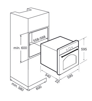 Духовой шкаф TEKA HR 550 beige B (41561214) купить с доставкой по Москве и Московской области в интернет-магазине АваТехно