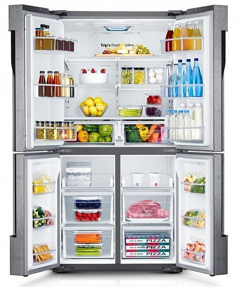 Холодильник Samsung RF905QBLAXW серебристый купить с доставкой по Москве и Московской области в интернет-магазине АваТехно