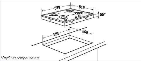 Поверхность KUPPERSBUSCH gks 644.1 m купить с доставкой по Москве и Московской области в интернет-магазине АваТехно