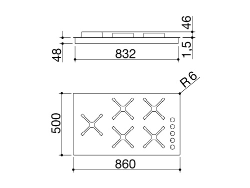 Варочная поверхность BARAZZA 1PSPF95 купить с доставкой по Москве и Московской области в интернет-магазине АваТехно