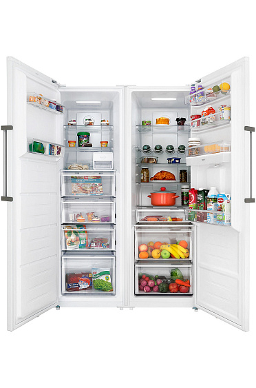 ХОЛОДИЛЬНИК HIBERG SBS (RF-40DD NFW+FR-40DX NFW) купить с доставкой по Москве и Московской области в интернет-магазине АваТехно